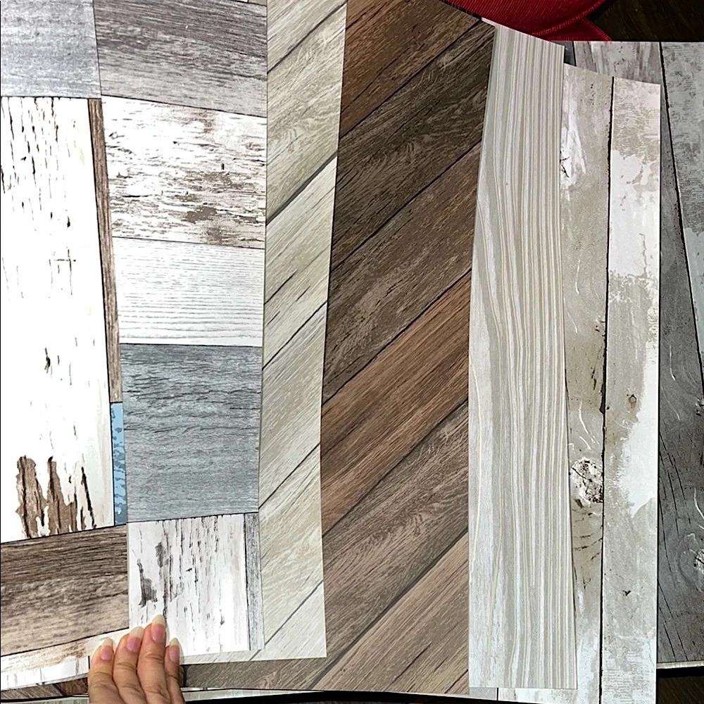 Wood themed Wallpaper sheet Samples x7